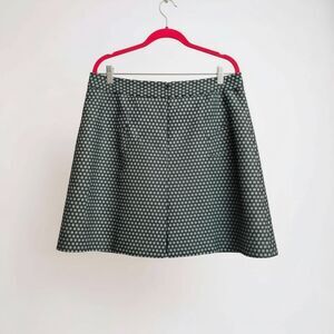 💙 Ann Taylor LOFT NWT Skirt Sz 10 • Blue Black Geometric • Lined ✨